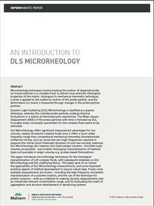 An Introduction to DLS Microrheology